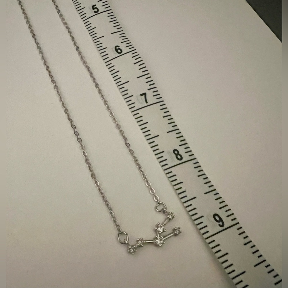 Taurus constellation necklace, synthetic stones